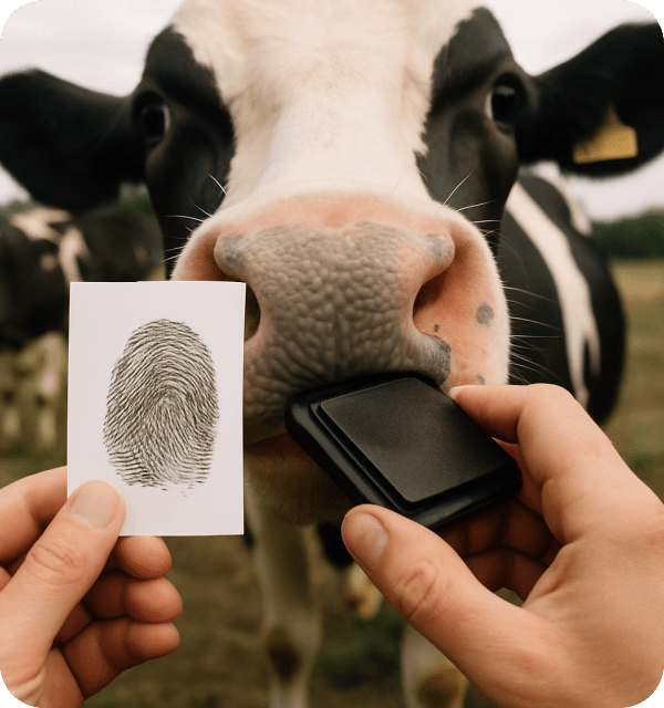 Cow nose identification technology